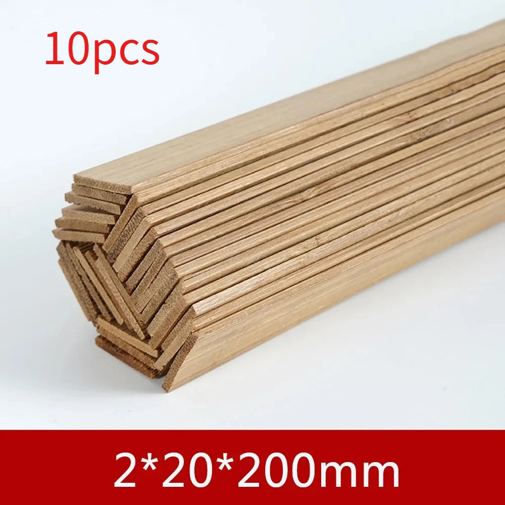 Bamboo Wood Material DIY Building Model Supplies Handmade Craft Furniture Lantern Making Ornaments