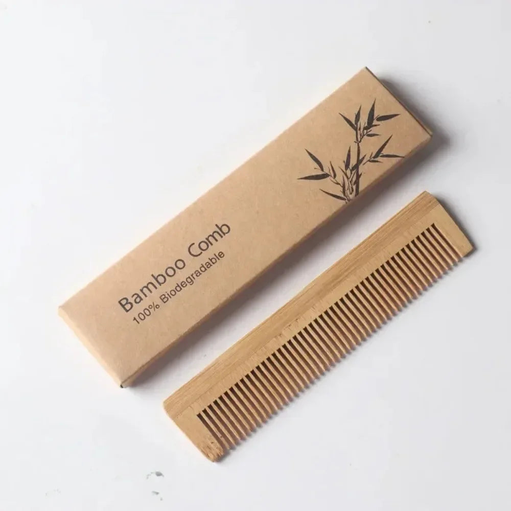 Handmade wooden bamboo comb, natural anti-static massage and hair care comb, men's and women's hair styling tool hair brush