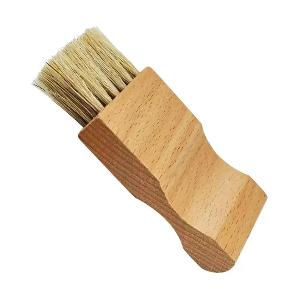 Bamboo Palm Pot Brush Wood Round Handle Brush Heat-Resistant Bristles Pots Pans Vegetables Scrubber Shoes Cleaning Brush