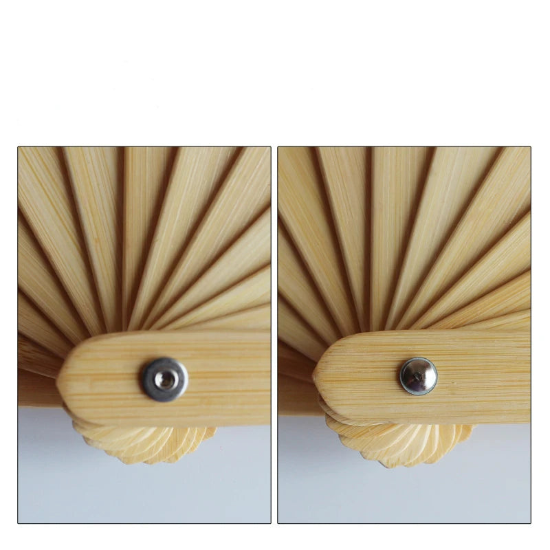 Bamboo Ribs Ink landscape Painting Tai Chi Fan Chinese Style Dance Performance Fan Cheongsam Show China Kung Fu Folding Ring Fan