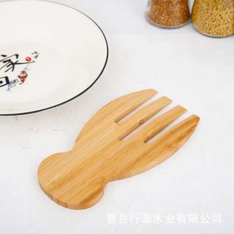 Bamboo Salad Hands Natural Bamboo Rice Spoon Non-stick Soup Food Stirring Salad Pasta Fruit Western Wooden Clean Kitchen Gadgets