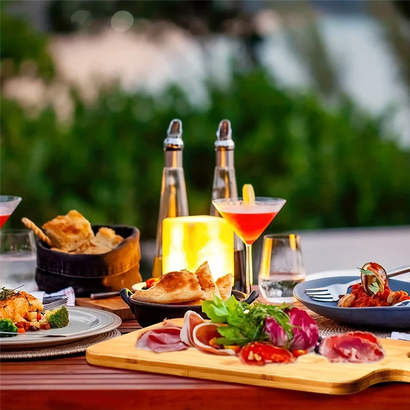 Bamboo Cutting Board With Handle Wooden Bamboo Serving Board Kitchen Chopping Boards For Pizza Vegetables Meatm12k