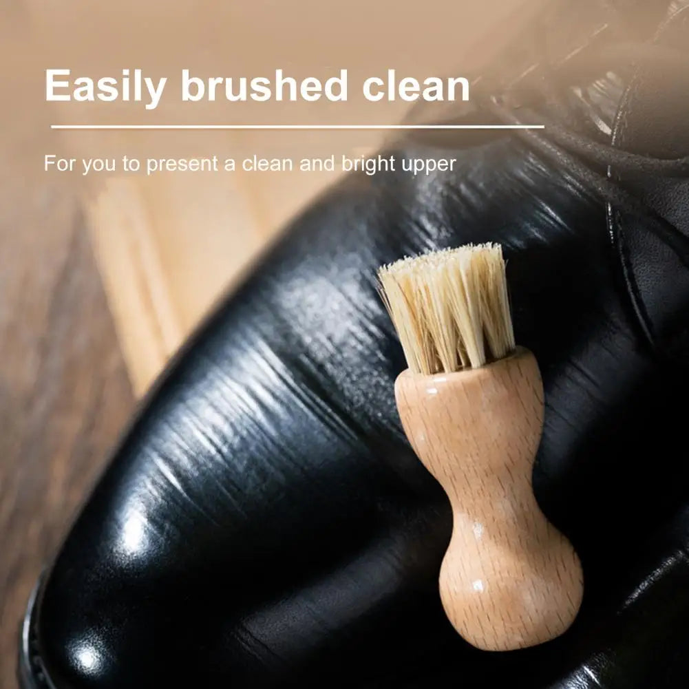 Bamboo Palm Pot Brush Wood Round Handle Brush Heat-Resistant Bristles Pots Pans Vegetables Scrubber Shoes Cleaning Brush