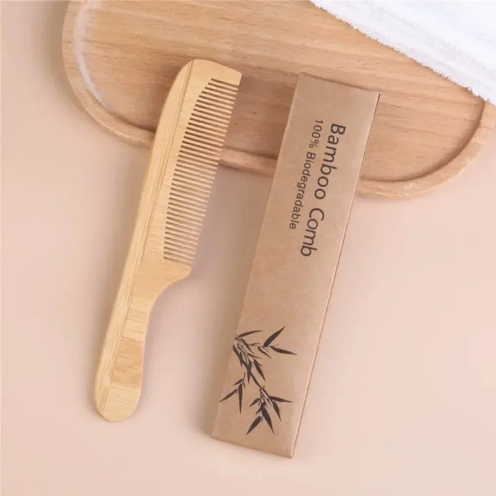 Handmade wooden bamboo comb, natural anti-static massage and hair care comb, men's and women's hair styling tool hair brush