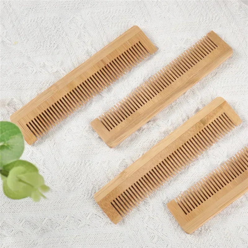 Handmade wooden bamboo comb, natural anti-static massage and hair care comb, men's and women's hair styling tool hair brush