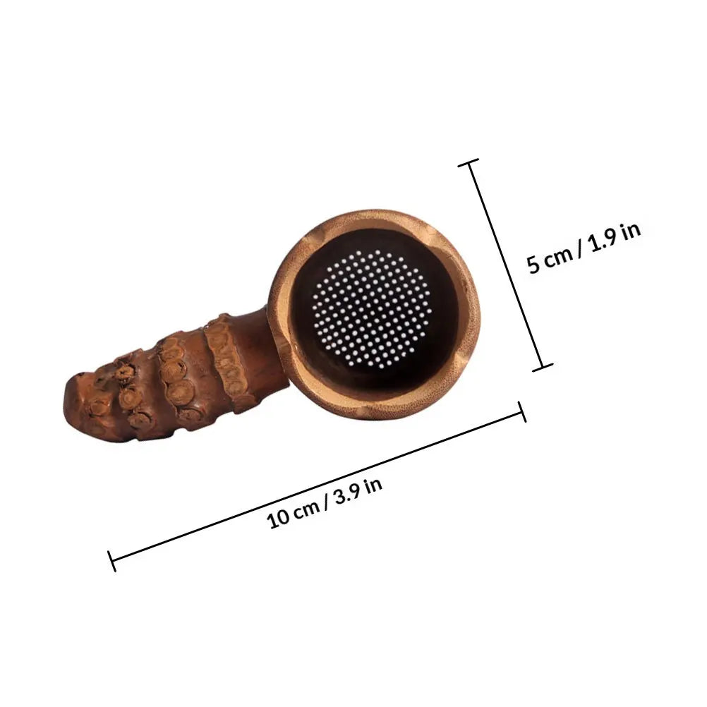 Ergonomic Bamboo Tea Infuser Basket Material Resists Damage Ideal for Loose Leaf Tea Lovers Home Use