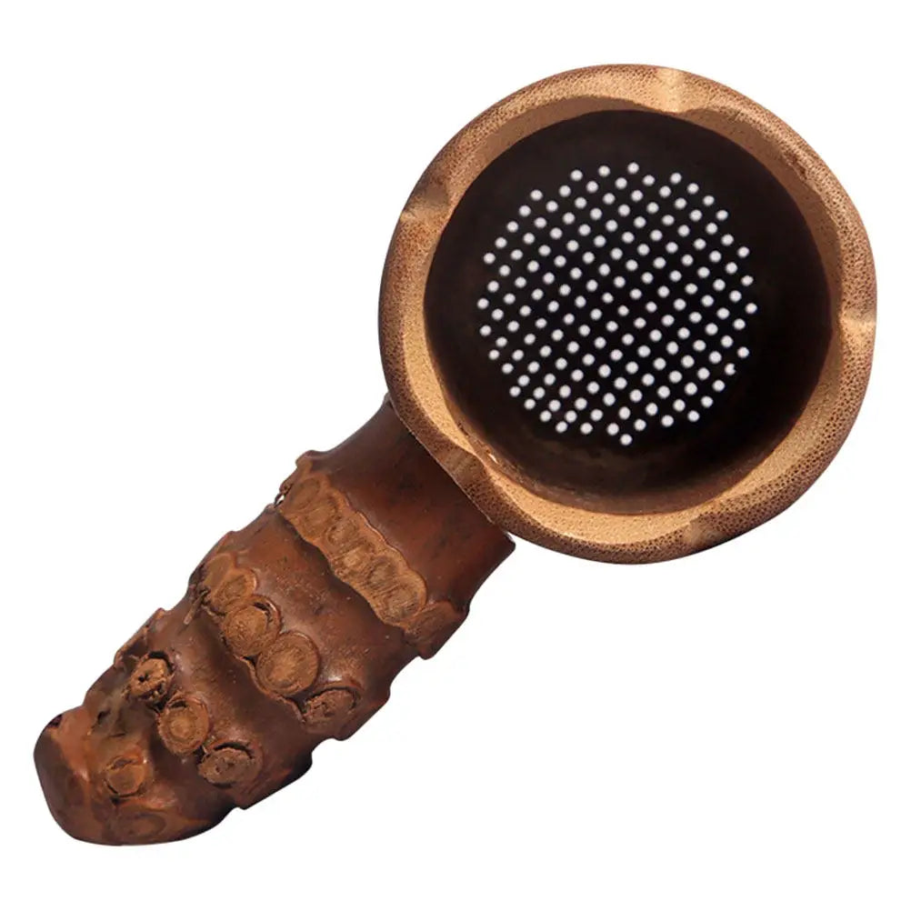 Ergonomic Bamboo Tea Infuser Basket Material Resists Damage Ideal for Loose Leaf Tea Lovers Home Use