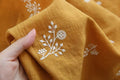 140x50cm Embroidered Bamboo Nodes, Cotton and Linen Fabrics, Clothing Fabrics, DIY Fabrics, Women's Dresses, Forest Flowers