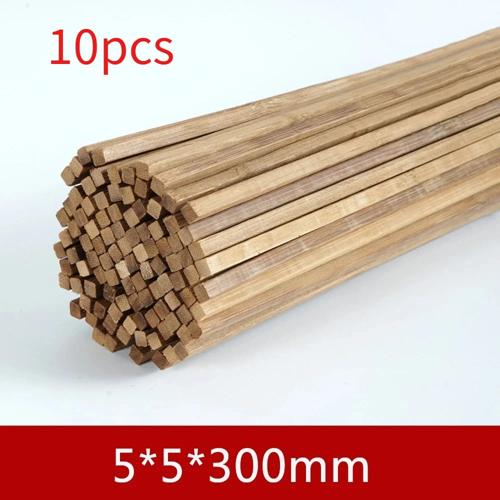 Bamboo Wood Material DIY Building Model Supplies Handmade Craft Furniture Lantern Making Ornaments