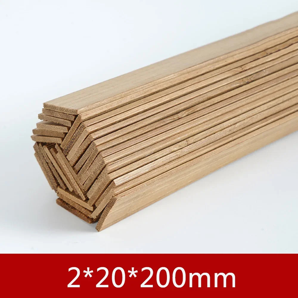 Bamboo Wood Material DIY Building Model Supplies Handmade Craft Furniture Lantern Making Ornaments