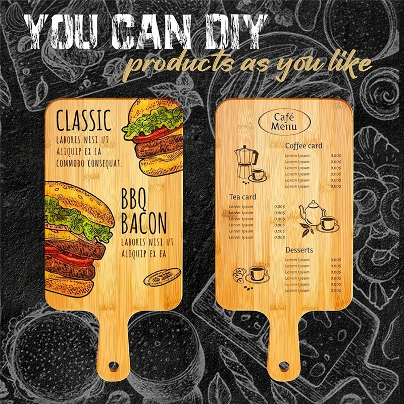 Bamboo Cutting Board With Handle Wooden Bamboo Serving Board Kitchen Chopping Boards For Pizza Vegetables Meatm12k