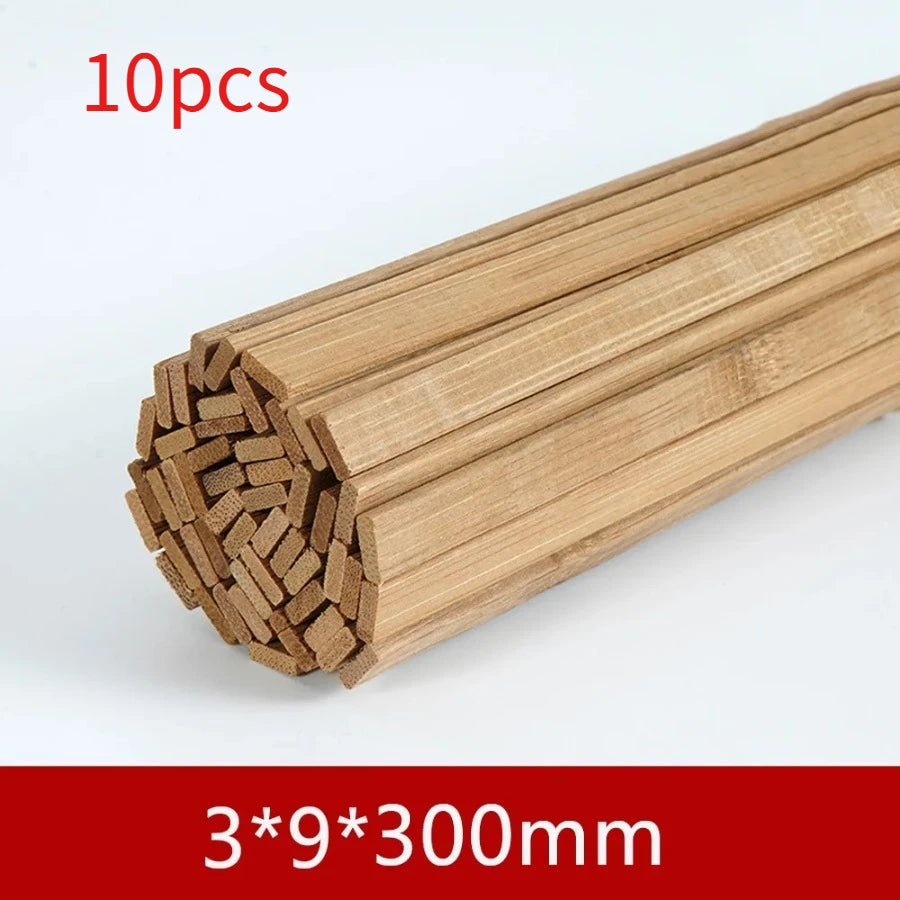 Bamboo Wood Material DIY Building Model Supplies Handmade Craft Furniture Lantern Making Ornaments
