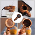 Ergonomic Bamboo Tea Infuser Basket Material Resists Damage Ideal for Loose Leaf Tea Lovers Home Use
