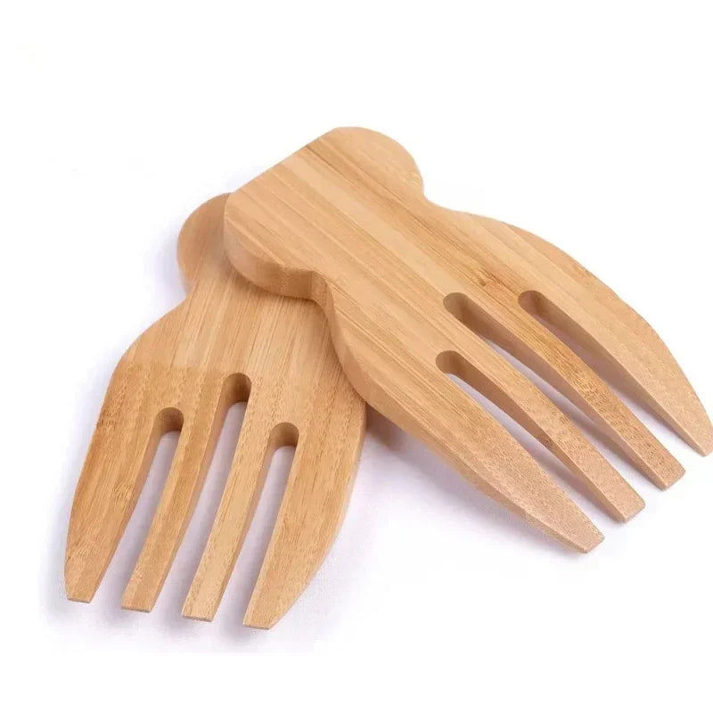 Bamboo Salad Hands Natural Bamboo Rice Spoon Non-stick Soup Food Stirring Salad Pasta Fruit Western Wooden Clean Kitchen Gadgets