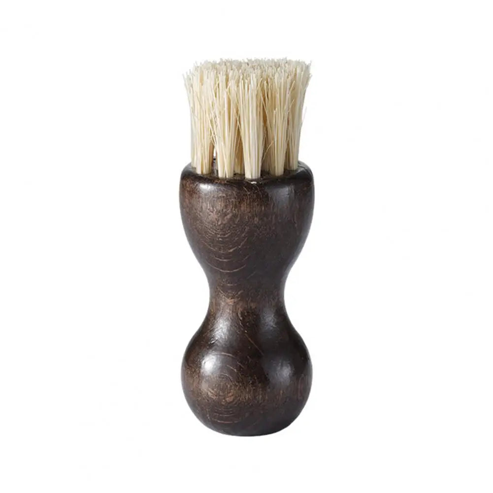 Bamboo Palm Pot Brush Wood Round Handle Brush Heat-Resistant Bristles Pots Pans Vegetables Scrubber Shoes Cleaning Brush